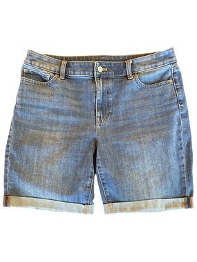 Talbots Flawless Girlfriend Denim Shorts -10